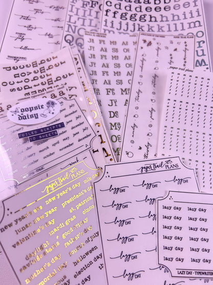 Oopsie Daisy - Scripts (Foiled)
