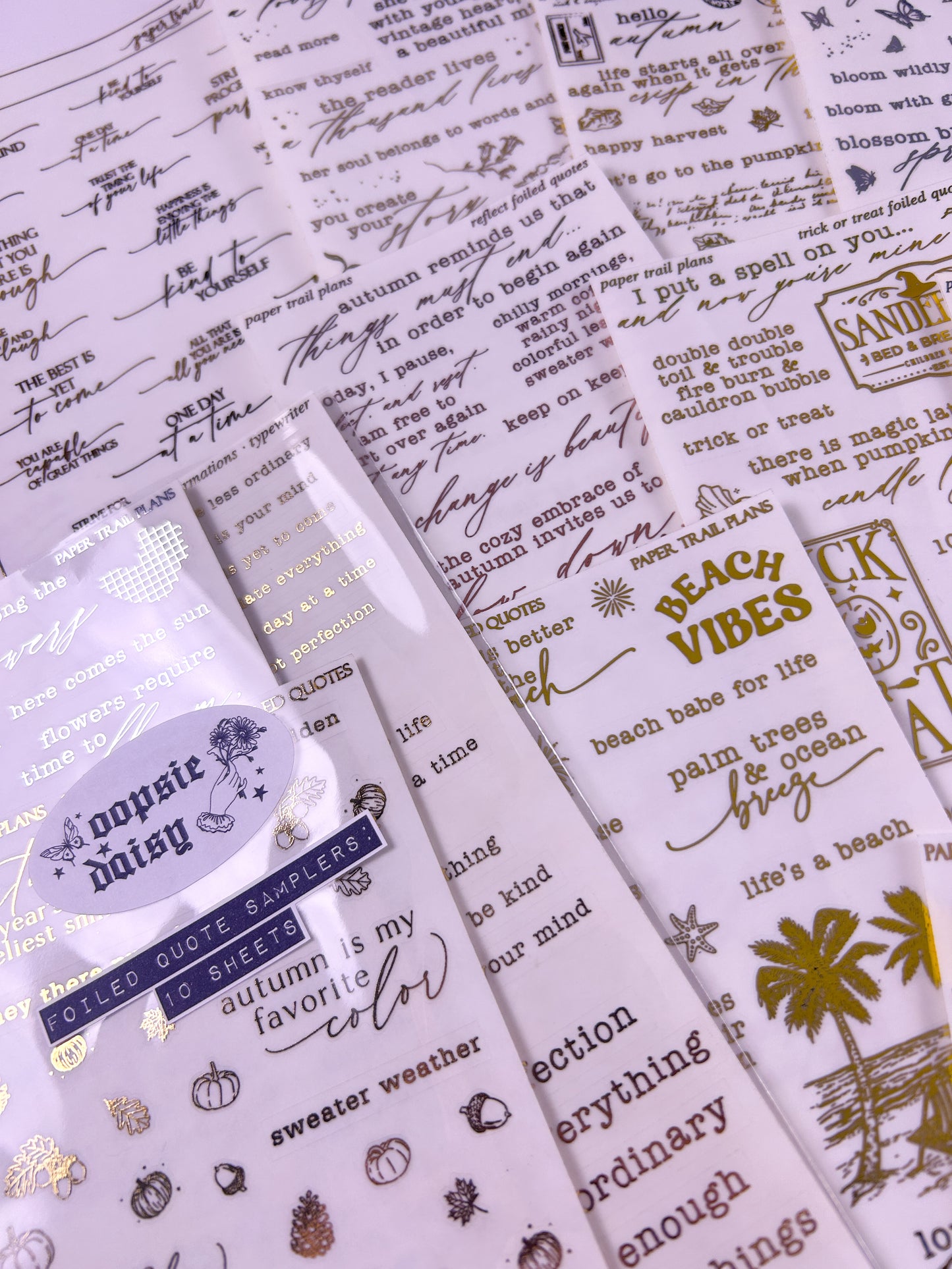 Oopsie Daisy - Quote Samplers (Foiled)