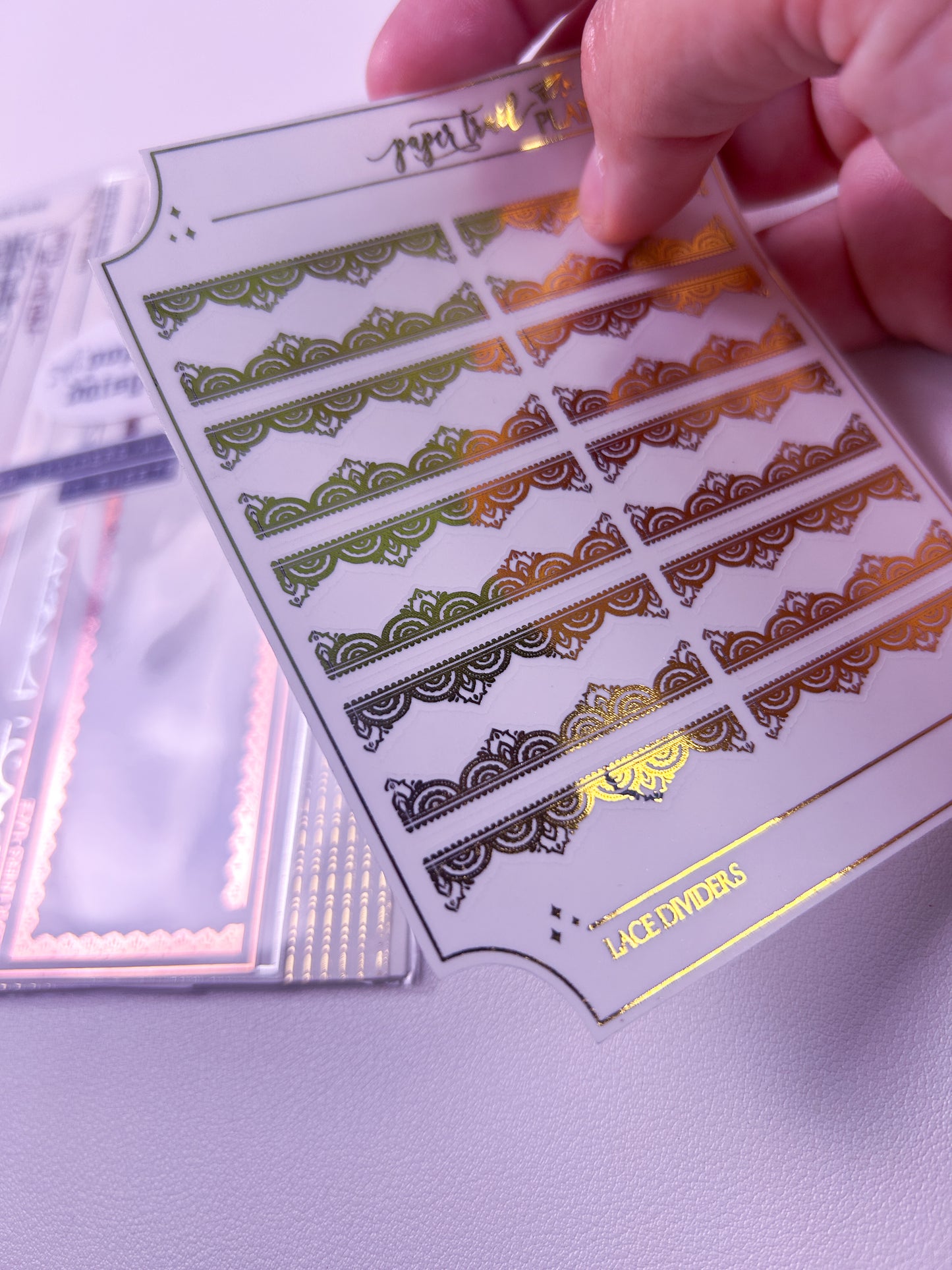 Oopsie Daisy - Dividers, Washi, & Liners (Foiled)