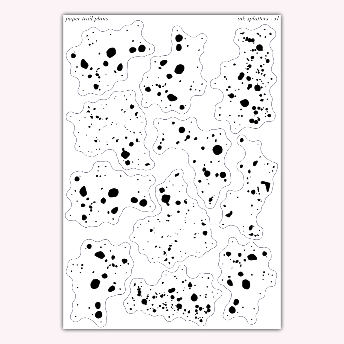 Ink Splatters - XL