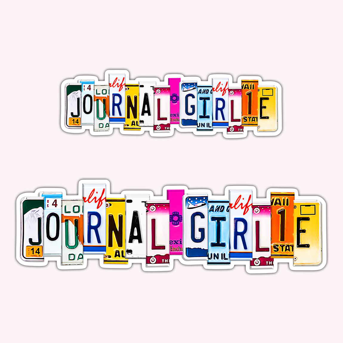 Journal Girlie Vinyl Sticker