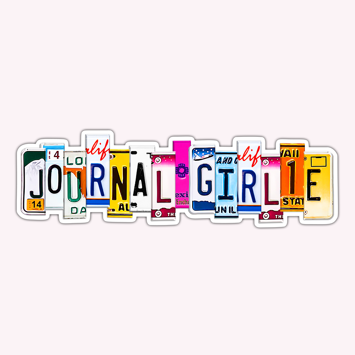 Journal Girlie Vinyl Sticker