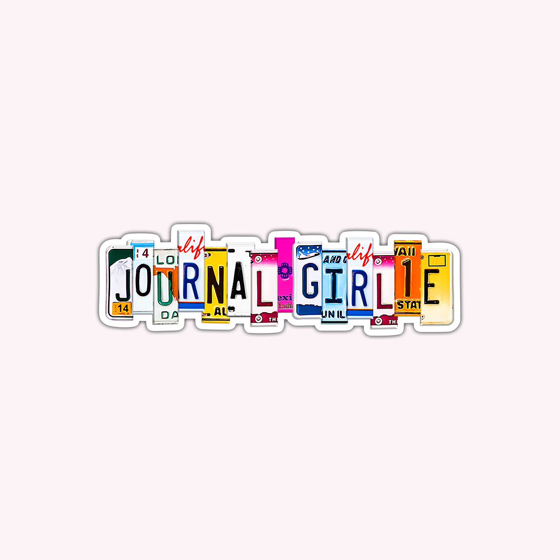 Journal Girlie Vinyl Sticker