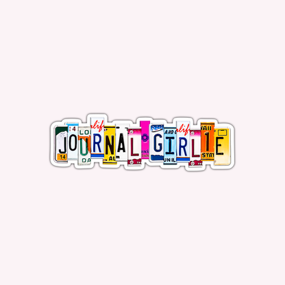 Journal Girlie Vinyl Sticker
