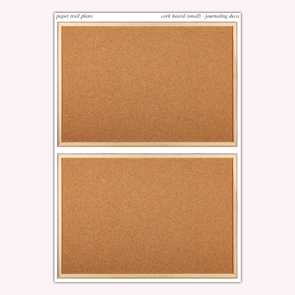 Journaling Deco - Cork Board