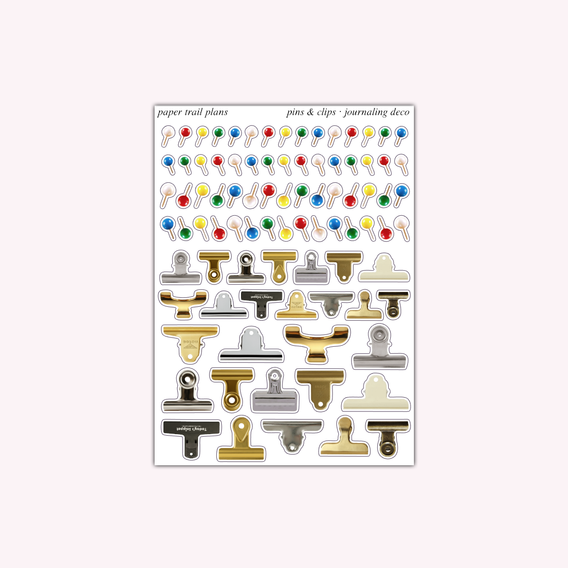 Journaling Deco - Pins & Clips