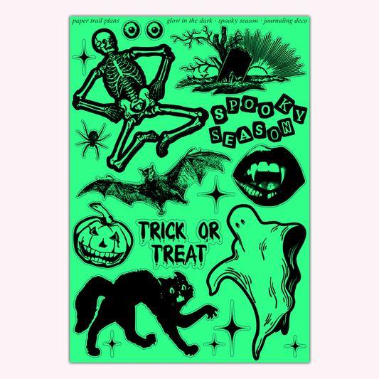 Journaling Deco - Spooky Season (Glow In The Dark)