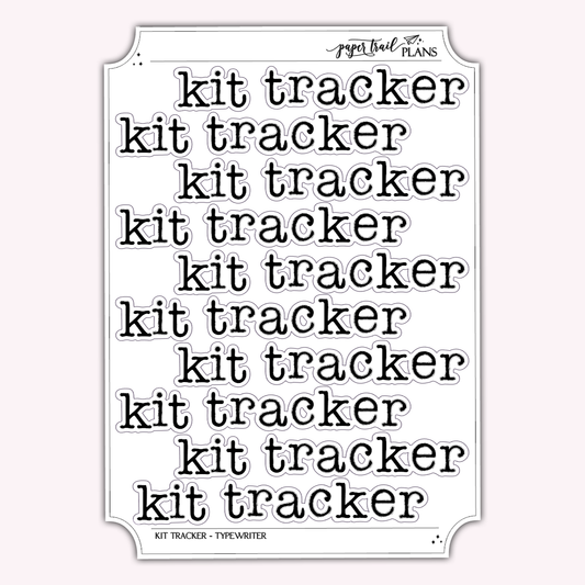 Kit Tracker - Typewriter