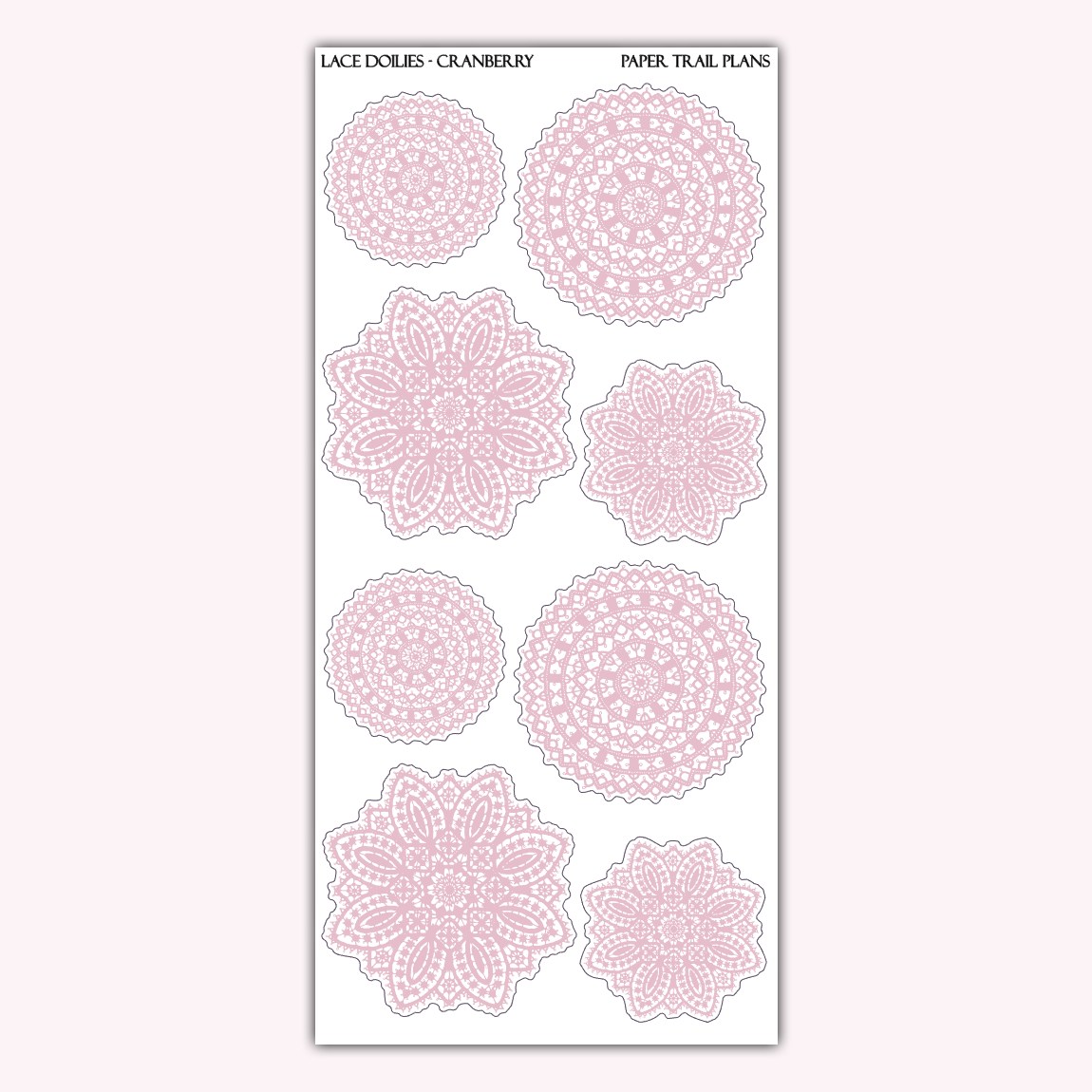 Lace Doilies - Winter Palette