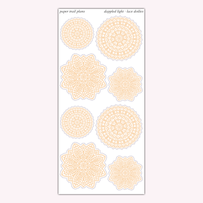 Lace Doilies - Autumn Palette