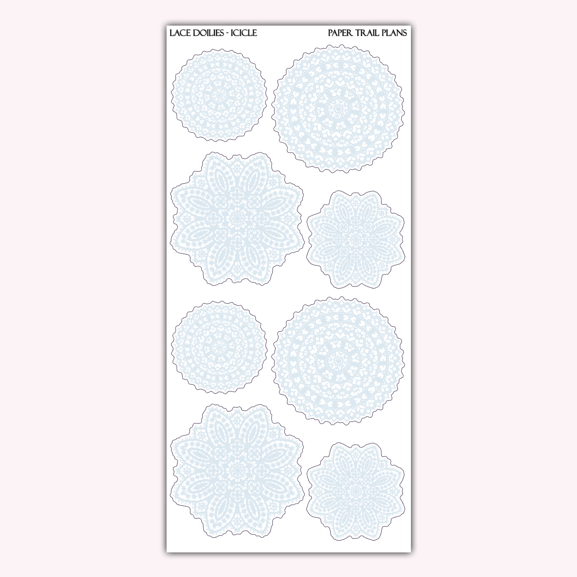 Lace Doilies - Winter Palette