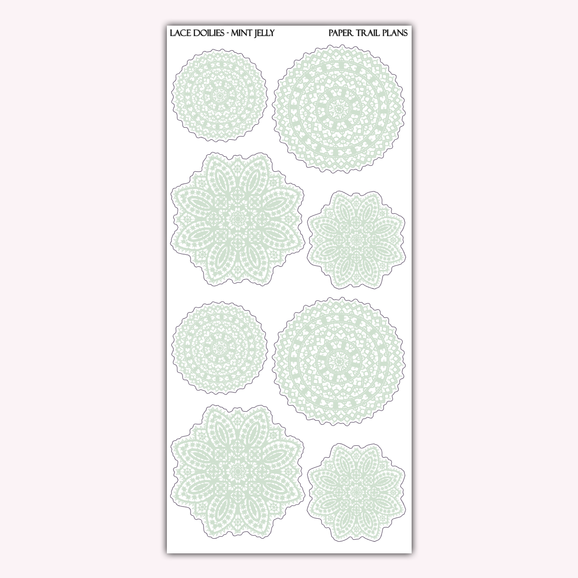 Lace Doilies - Winter Palette