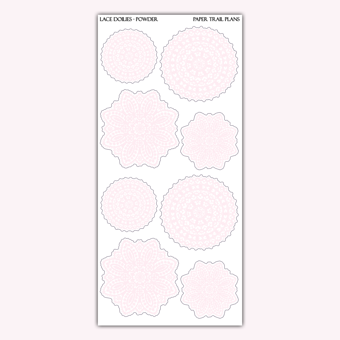 Lace Doilies - Winter Palette