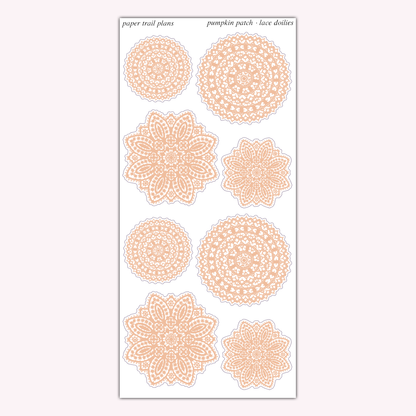 Lace Doilies - Autumn Palette
