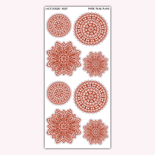 Lace Doilies - Autumn Palette