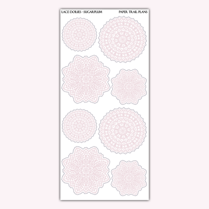 Lace Doilies - Winter Palette