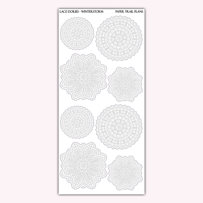 Lace Doilies - Winter Palette