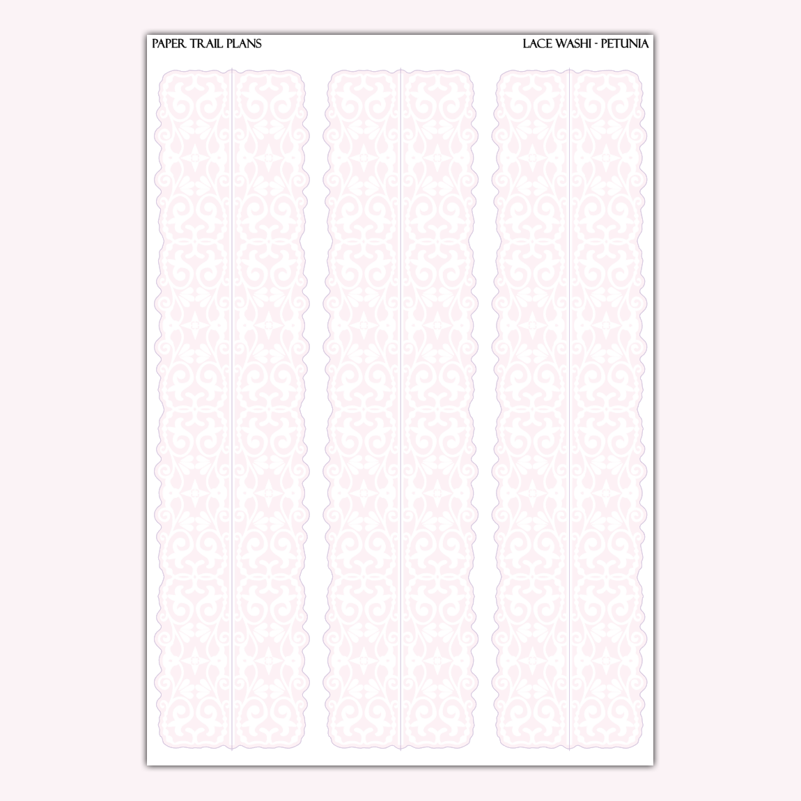 Lace Washi Samplers