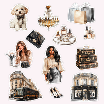 Luxe Die Cut Sticker Set