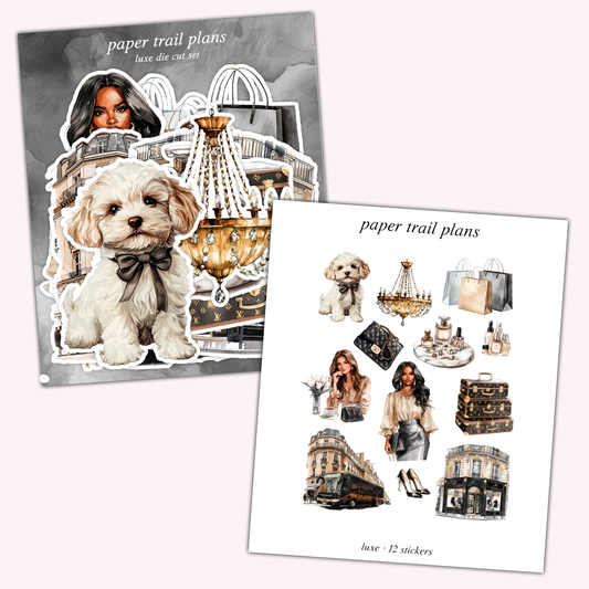 Luxe Die Cut Sticker Set