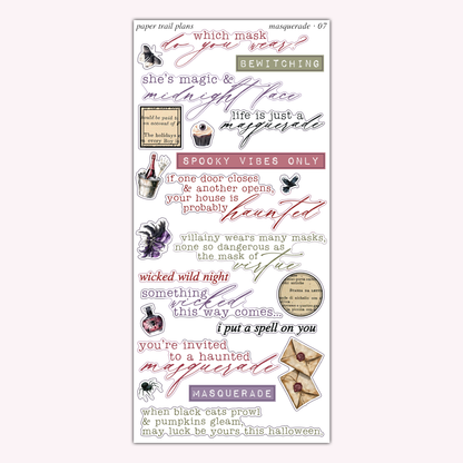 Masquerade Journaling Collection