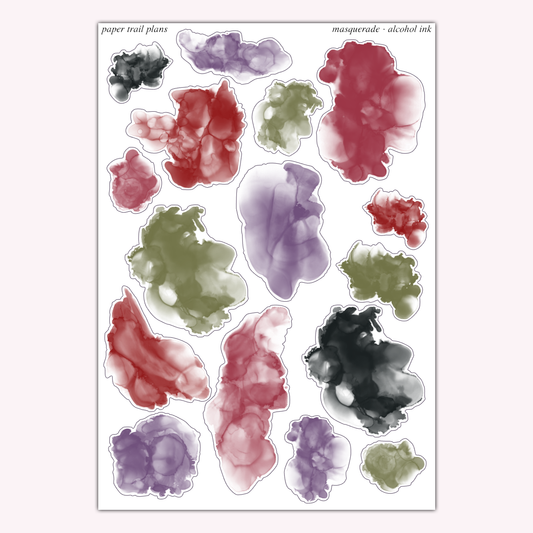 Masquerade - Alcohol Ink