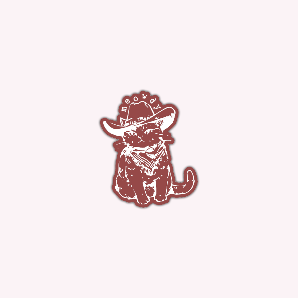 Meowdy Vinyl Sticker