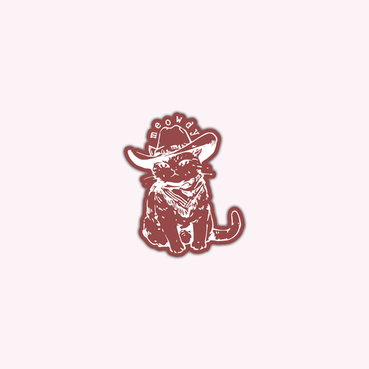Meowdy Vinyl Sticker