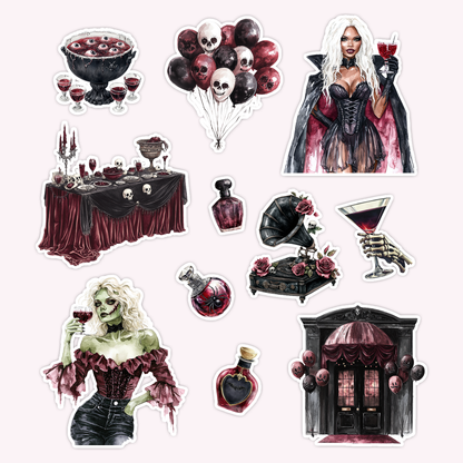 Monster Mash Die Cut Sticker Set