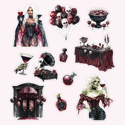 Monster Mash Die Cut Sticker Set