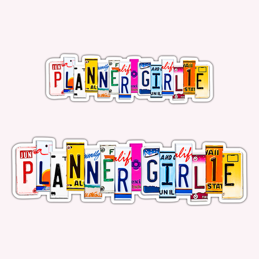 Planner Girlie Vinyl Sticker