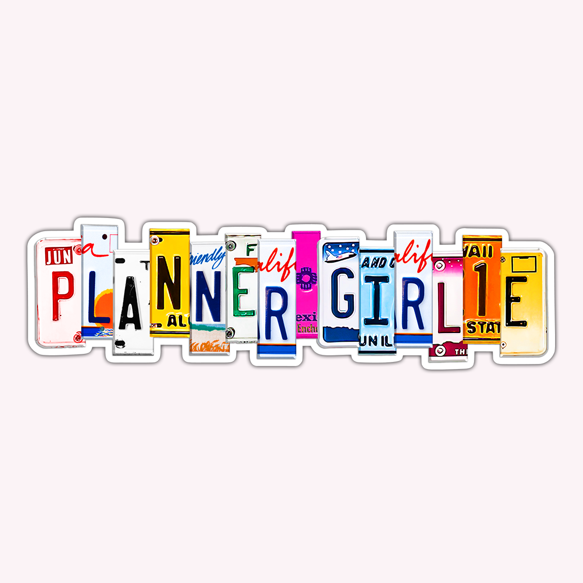 Planner Girlie Vinyl Sticker