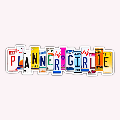 Planner Girlie Vinyl Sticker