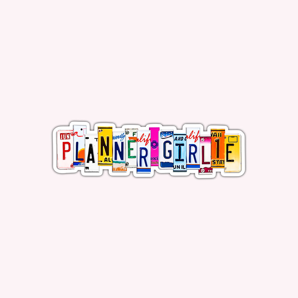 Planner Girlie Vinyl Sticker