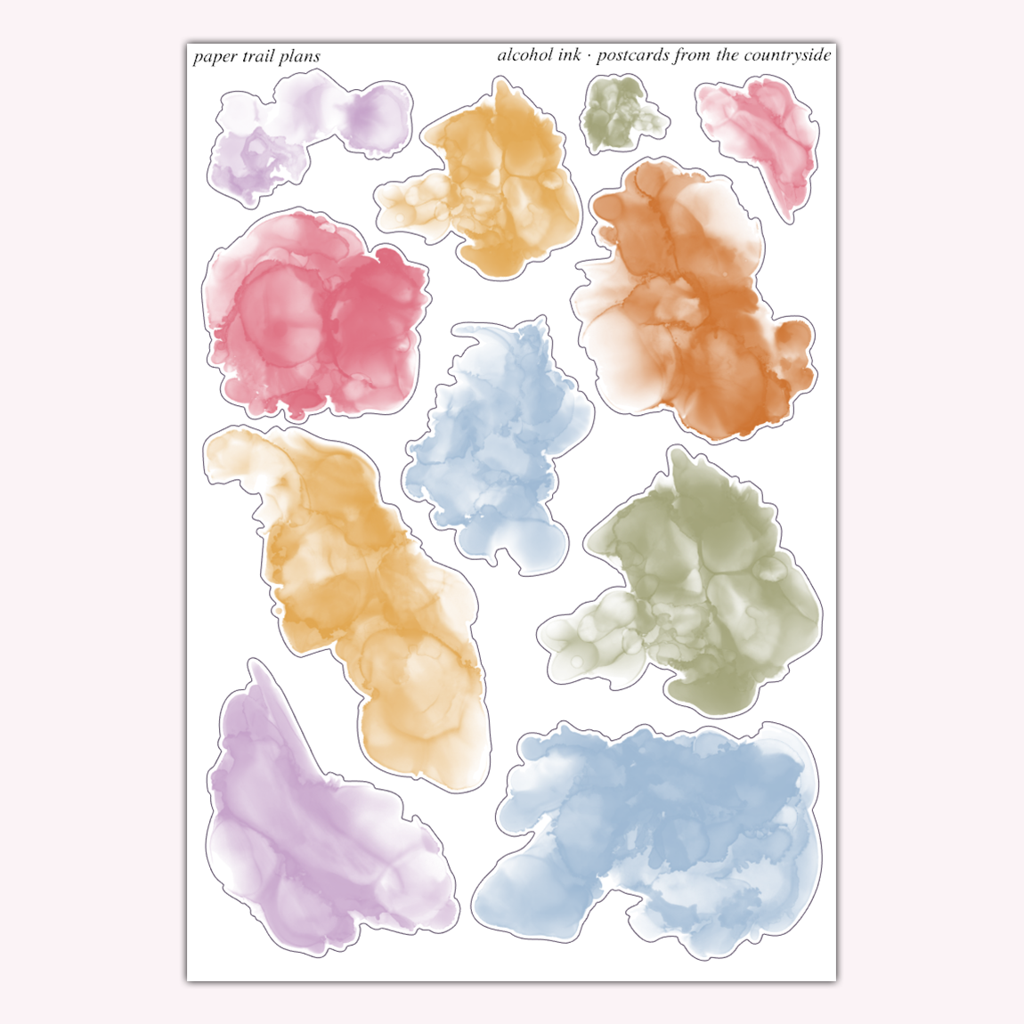 Postcards From The Countryside - Alcohol Ink