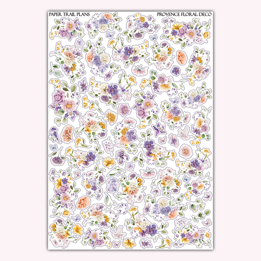 Provence Floral Deco Sheet