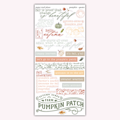 Pumpkin Journaling Collection