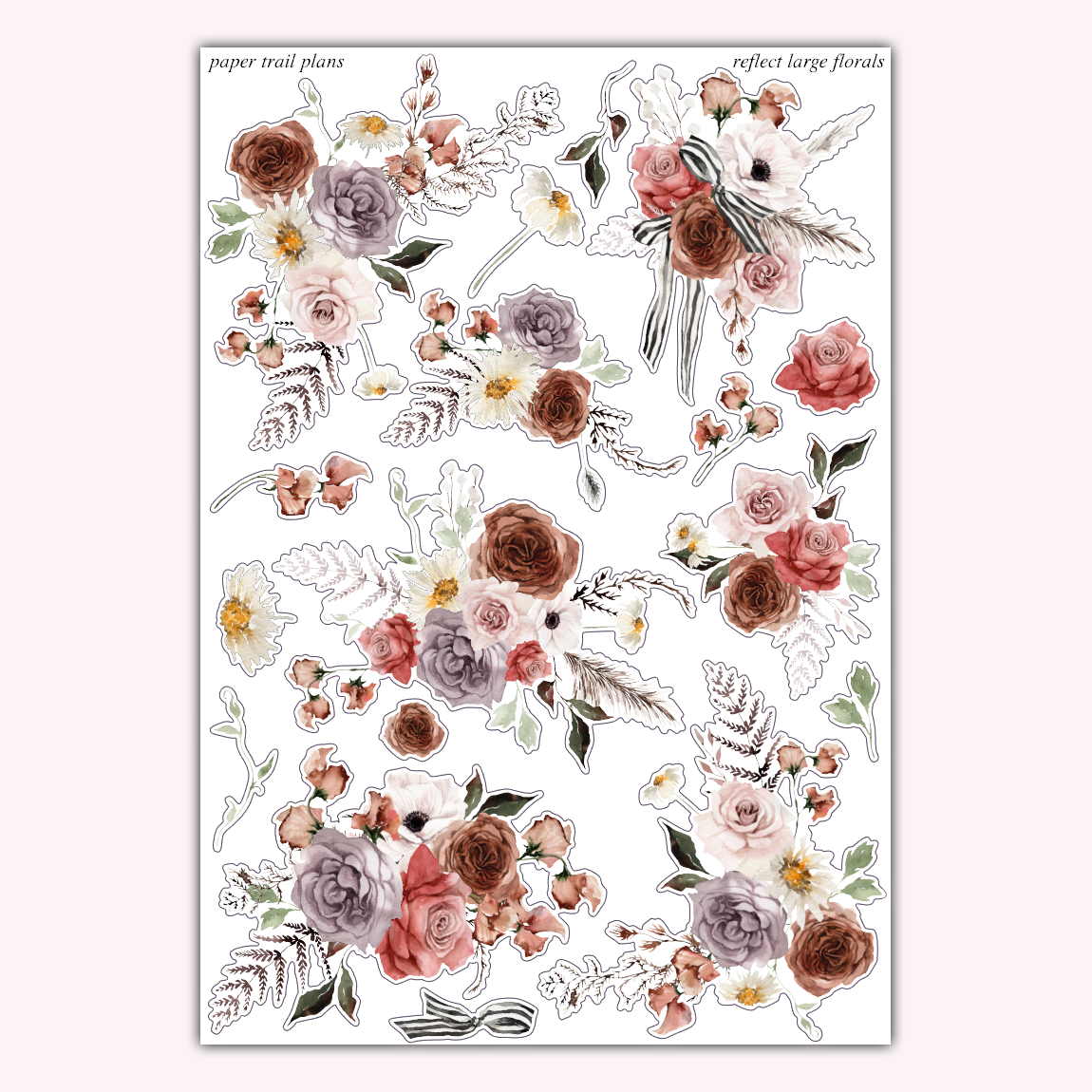 Reflect Large Floral Deco Sheet