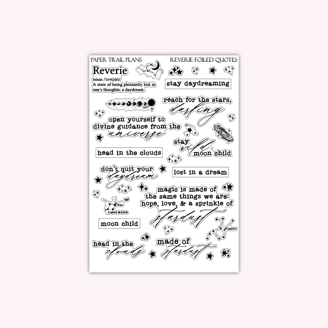 Reverie paper trail plans