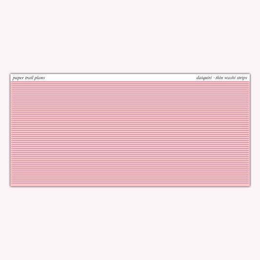 Thin Washi Strips - Summer Palette