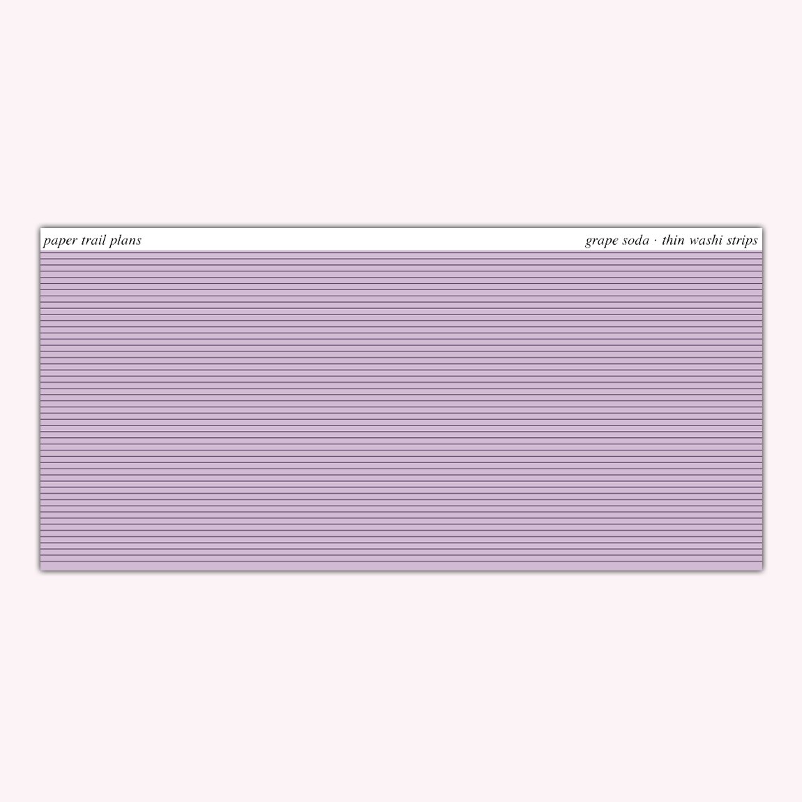 Thin Washi Strips - Summer '26 Palette
