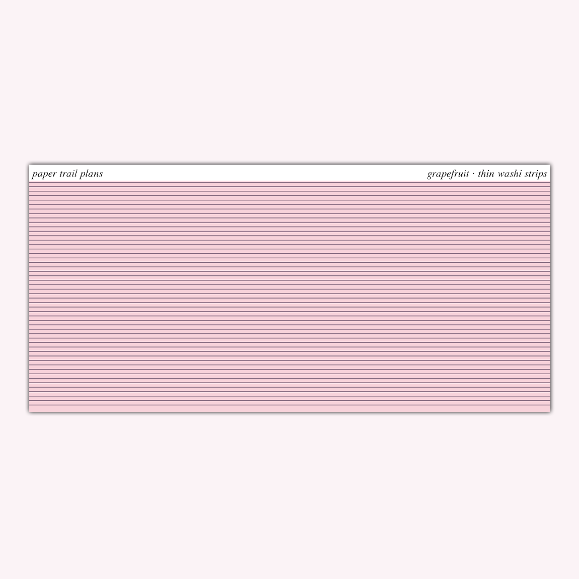 Thin Washi Strips - Summer '26 Palette