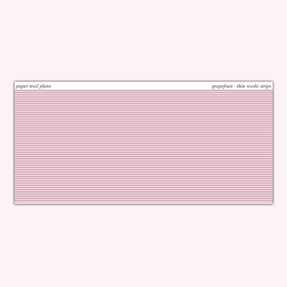 Thin Washi Strips - Summer '26 Palette