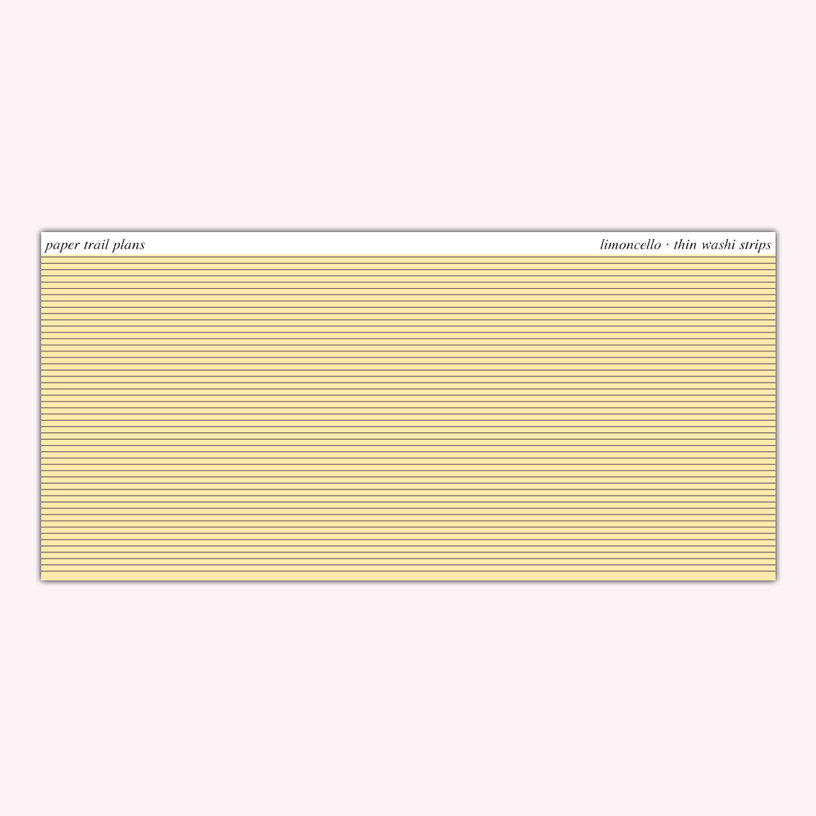 Thin Washi Strips - Summer '26 Palette