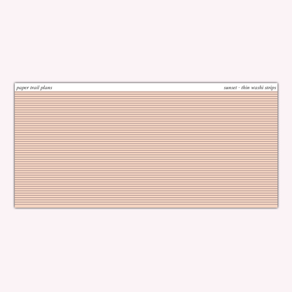 Thin Washi Strips - Summer '26 Palette