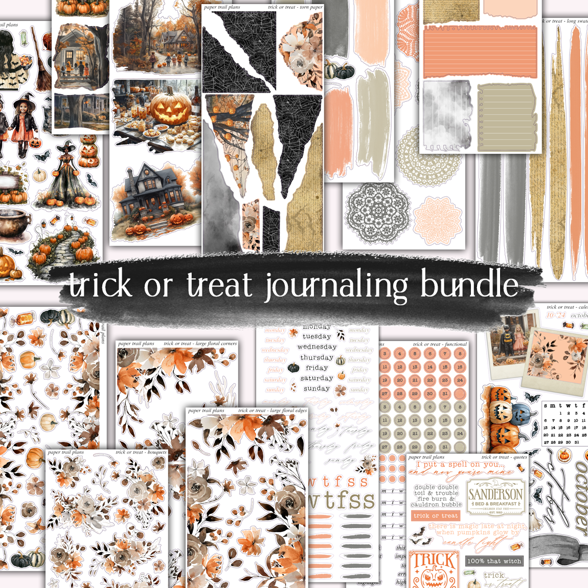 Trick Or Treat Journaling Collection