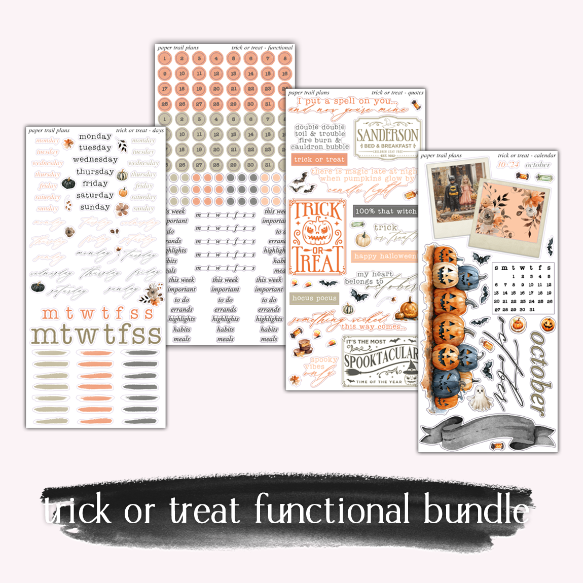 Trick Or Treat Journaling Collection