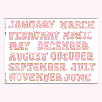 Varsity Months