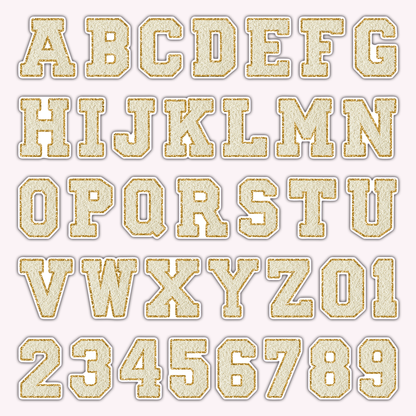 Varsity Letter Vinyl Stickers