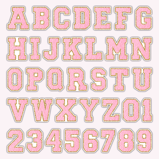 Varsity Letter Vinyl Stickers